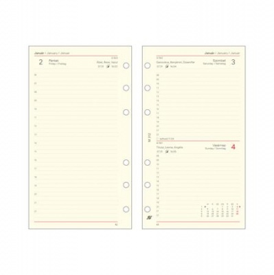 Kalendárium betét, tervező, napi, "M", SATURNUS, chamois 2026