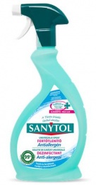 Általános tisztító- és fertőtlenítő spray, 500 ml, SANYTOL, antiallergén