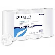 Toalettpapír Lucart Strong 3.150 3 rétegű  100 % cell, 150 lap/tek, 8 tek/csomag 8 csomag/zsák