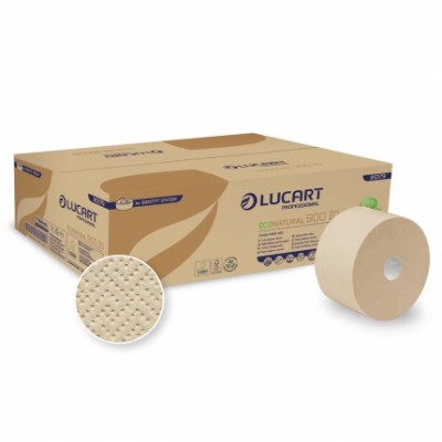 Toalettpapír Lucart Econatural 900 ID auto-cut 2 rétegű, 202 méter, 12 tek/csomag