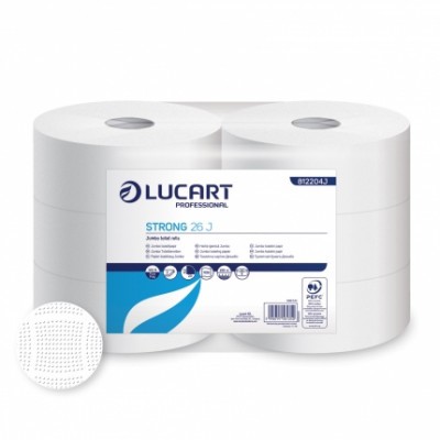 Toalettpapír Lucart Strong 26J 2 rétegű 100 % cellulóz 6 tek/csomag