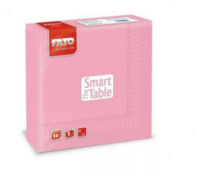 Szalvéta Smart Table 2 rétegű 33x33 cm 50 lap/csg 24 csg/kart rózsaszín