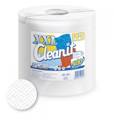 Háztartási papírtörlő Cleanit XXL 500 2 rtg, 100 % cellulóz, 500 lap, 6 tek/csomag