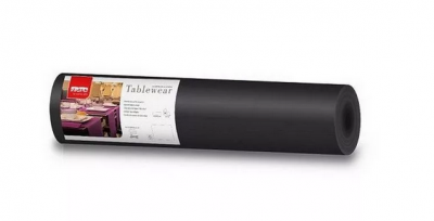 Airlaid asztali futó, 0,4x24m, Nero (fekete), 1tek/csom, 4 tek/kart