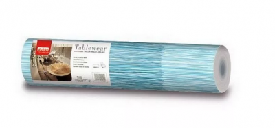 Airlaid asztali futó, 0,4x24m, Millerighe sky 1tek/csom, 4 tek/kart