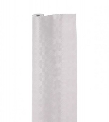 Infibra Asztalterítő damask fehér 2 rétegű (PE fólia+papír) 1,2x50m, 7tekercs/karton