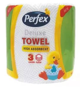 Háztartási kéztörlő Perfex Deluxe 3 rétegű 6 tek/zsák
