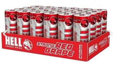 Energiaital, HELL Red Grape, 250 ml, 24 db/tálca