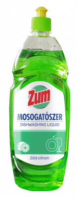ZUM mosogatószer zöld citrom, 1000 ml, 8 db/csg