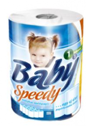 Háztartási papírtörlő Baby Speedy 3 rétegű 10 tek/zsák